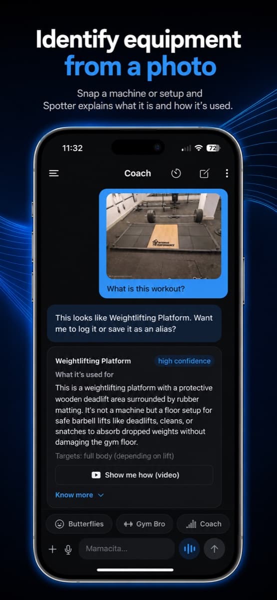 Identify gym equipment from a photo, then watch how to use it